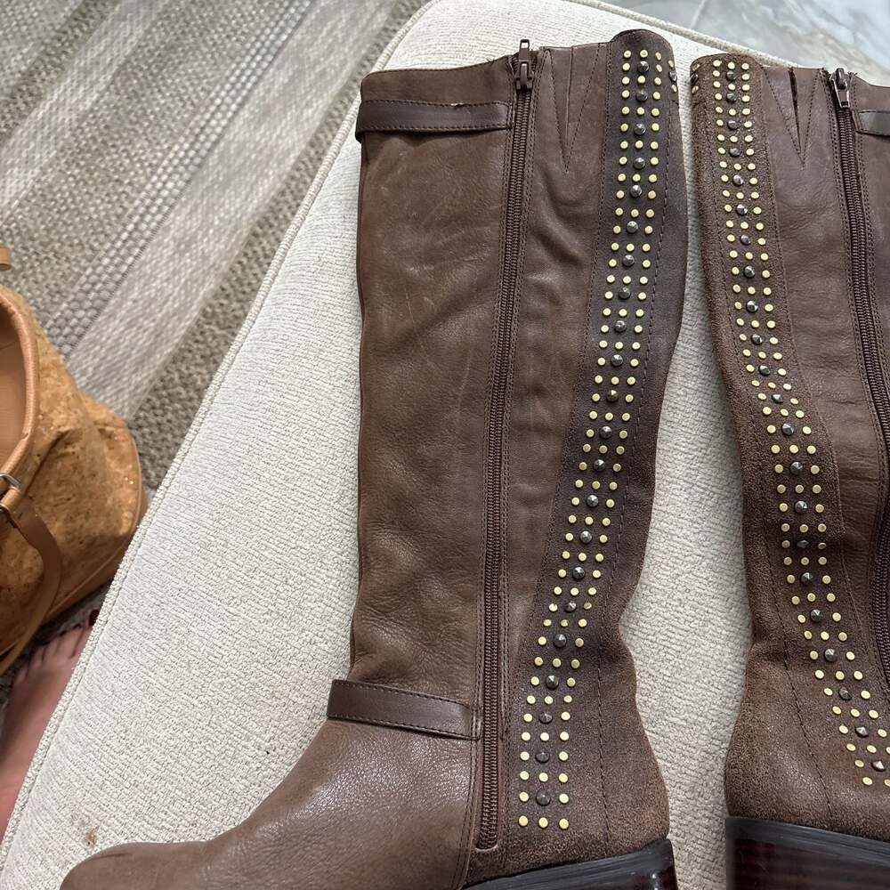 Jessica Simpson Ellister Studded Buckle Knee High Boots - Picture 5 of 8